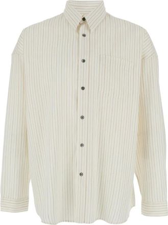 Sunflower Overhemden, Heren, Wit, L, Witte Bloemenshirt Stable