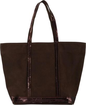 Vanessa Bruno Cabas L Zipped Tote - Dames - Shoppers - Bruin - ONE Size - Leer - Tassen