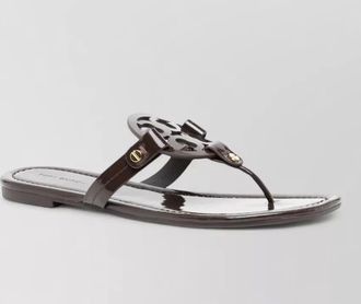 Tory Burch flat thong sandals open back design