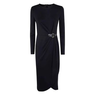 Ralph Lauren Sablise Long Sleeve Day Dress - Dames - Casual kleedjes - Zwart - XL - Kleedjes