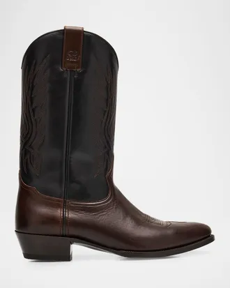Ralph Lauren Purple Label Leather Western Boot