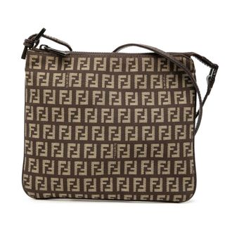 Fendi Pre-owned Fendi Zucchino Canvas Crossbody Ladies 2373 8BT047 JQ4 039