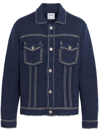 Barrie knitted denim jacket - Blue