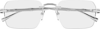 Gucci Glasses, male, Gray, Size: 56 MM Gg2154O Eyeglasses