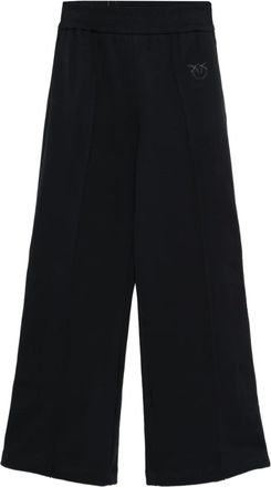 Pinko logo-embroidered track pants - Black