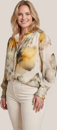Mart Visser Caylee Print Blouse Zand / Geel Maxi
