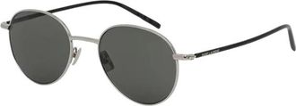 Saint Laurent Zonnebrillen - Heren - Zonnebrillen - Grijs - 50 MM - Accessoires