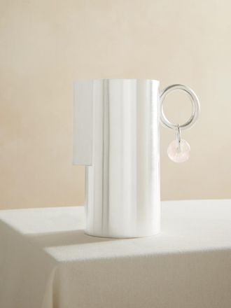 Natalia Criado Caraffa Con Finitura Argento E Quarzo