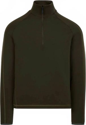 Aztech Mountain Mens Aztech Half Zip Fleece Sweatshirt In Arlberg Green