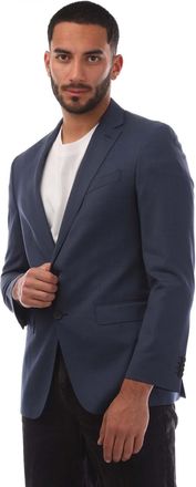 HUGO BOSS Mens Novan6 Blazer Jacket in Navy Textile - Size 36 (Chest)