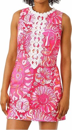 Lilly Pulitzer Edita Stretch Shift Dress In Paradise Punch Oversized Jims Stuff