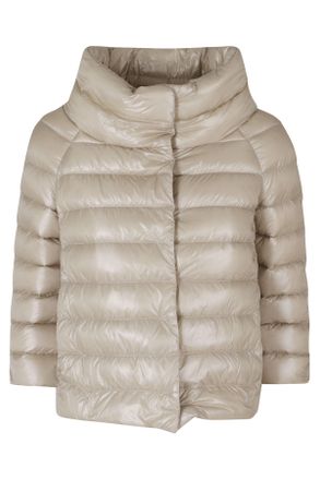 Herno Chantilly Sofia Crater Neck Jewel Sleeves Polyamide Down Jacket