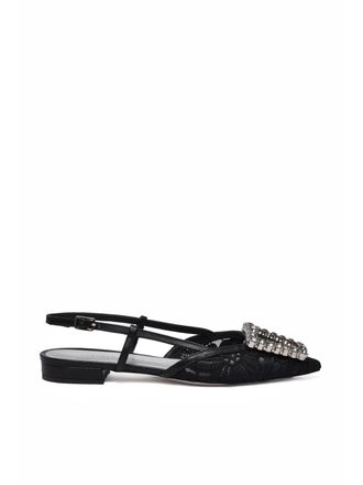 Roberto Festa Milano Black Other Fibers Lace Ballerina
