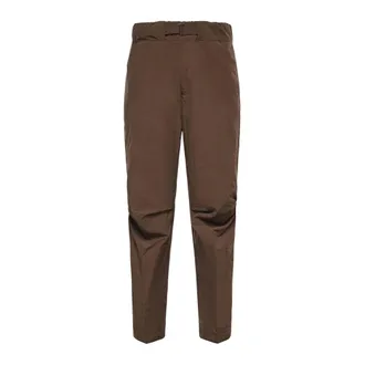 Giuliano Galiano Slim-fit Trousers, male, Brown, Size: XL Pantalone con cinta in vita coulisse fondo