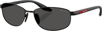 Prada PS B53S Zonnebril - Heren - Zonnebrillen - Zwart - 58 MM - Accessoires