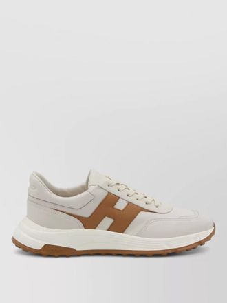 Hogan leather and mesh low-top sneakers