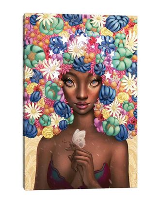 iCanvas Icanvas Flower Crown Canvas Artwork By Ejiwa Ebenebe Wall Art