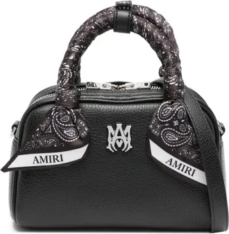 Amiri Bowlingtas met paisley-sjaal en handvat - Zwart