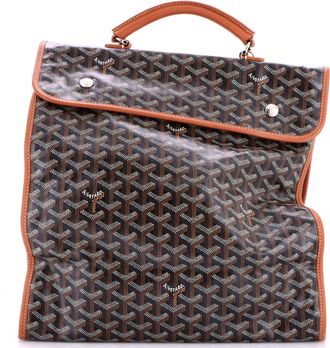 Goyard Saint Leger Briefcase Backpack Coated Canvas