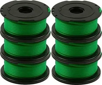 OEM Ulisem - Paquete De 6 Bobinas De Hilo Para Desbrozadora, 6 M - Compatible Con Black & Decker Gl7033 Gl8033 Gl9035 - Material Duradero Para Un Corte Pr