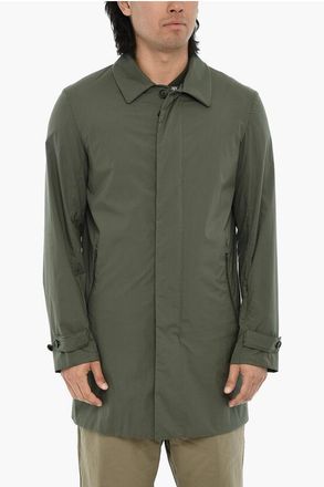 Woolrich Nylon Stretch Coat with Concealed Closure size Xl