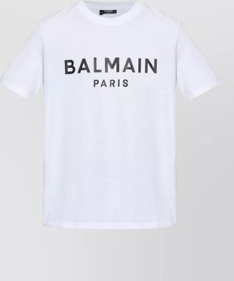 Balmain cotton regular-fit logo-print t-shirt