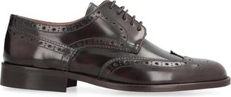 Bruno Magli Klassieke Leren Brogue Veterschoenen - Heren - Nette schoenen - Bruin - 40 EU - Leer - Schoenen