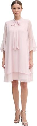 Joop Denia Jurk - Dames - Korte kleedjes - Roze - S - Polyester - Kleedjes