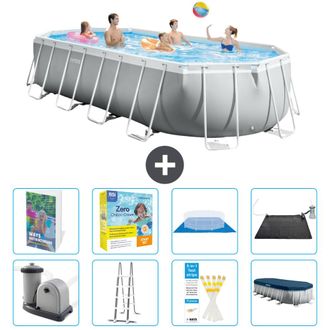 Intex Piscina Prism Frame Oval - 610x305x122 Cm - 9-piezas S582