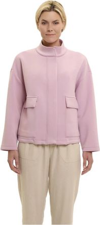 Rino&Pelle Neoprene Zip Jacket Lilac - Dames - Zomerjassen - Paars - XL - Katoen - Jassen