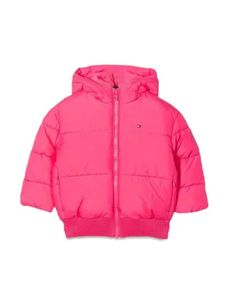 Tommy Hilfiger Hooded Quilted Puffer Jacket - Pink