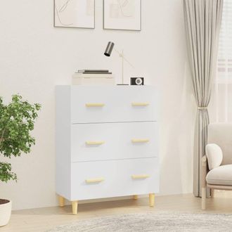 Berkfield Home Sideboard White 70x34x90 cm Engineered Wood | Size: 70 x 34 x 90 cm