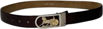 Celine Pre-owned Vintage Leren Riem - Dames - Vintage Accessoires - Bruin - ONE Size - Leer - Vintage