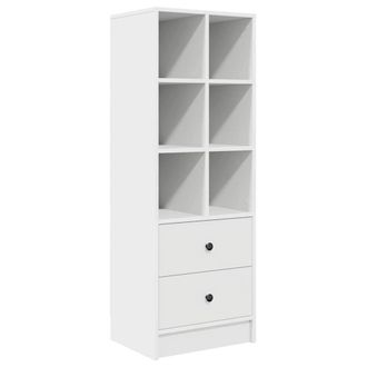 Berkfield Home White Shelving Unit White MDF Standard White Shelving Unit