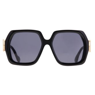 Fendi Blue Geometric Ladies Sunglasses FE40139F 01V 54