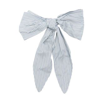 Ermanno Scervino Pajarita de Seda Rayas - Accessories - Mujer - Azul - ONE SIZE