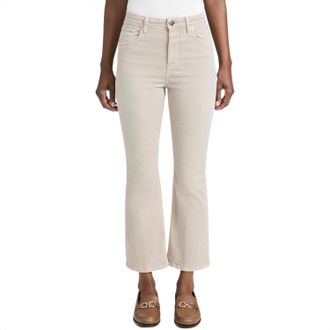Closed Womens High Sun Pant In Plaster Beige
