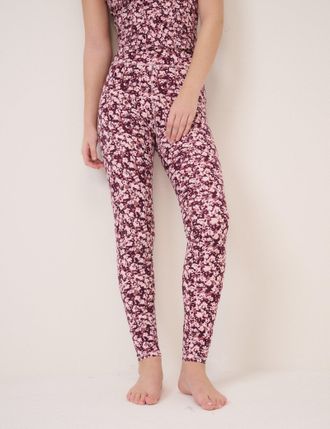 Nobody's Child Pink Floral Athleisure Leggings