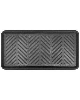 Imports Decor Rubber Boot Tray Black Doormat