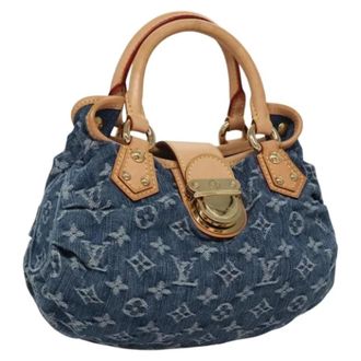 Louis Vuitton Pre-owned Vintage Denim Handbag - Dames - Pre-owned - Blauw - Maat: ONE Size Denim