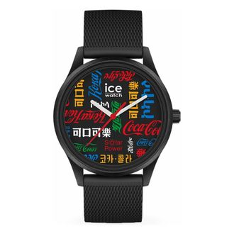 Ice Watch Analoog Horloge met Logo Wijzerplaat - unisex - Accessoires - Zwart - Maat: ONE Size