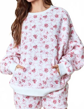 Peach Love California Blossom & Chill Sweatshirt In Pink