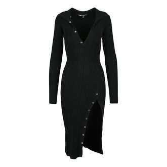BABYLON jurk vrouw - Dames - Casual kleedjes - Zwart - L - Polyester - Kleedjes