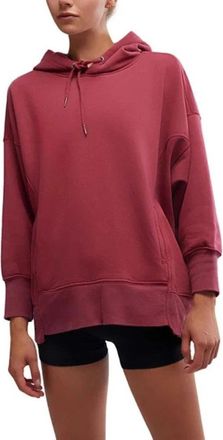 Free People FP Movement Sprint to the Finish Hoodie Womens Sour Cherry DSGL856
