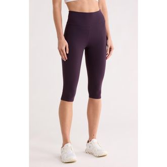 Zella Perform High Waist 2.0 Capri Leggings in Purple Nebula at Nordstrom Rack, Size X-Large