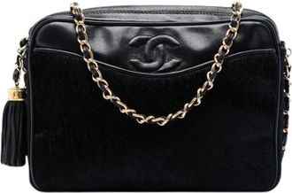 Chanel Pre-owned Crossbody Bag - Dames - Vintage Schoudertas - Zwart - ONE Size - Leer - Vintage