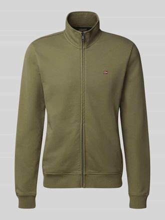 Napapijri Sweatjacke mit Stehkragen Modell BALIS in Oliv, Gr&ouml;&szlig;e XL