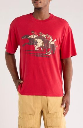 PacSun Derby Cotton Graphic T-Shirt in Red at Nordstrom, Size Medium