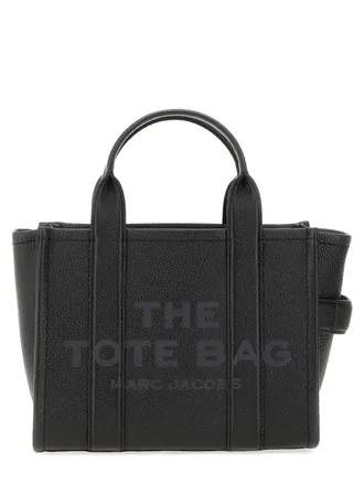 Marc Jacobs Womens Tote Bag The Black Leather Cow Handbags Hand
