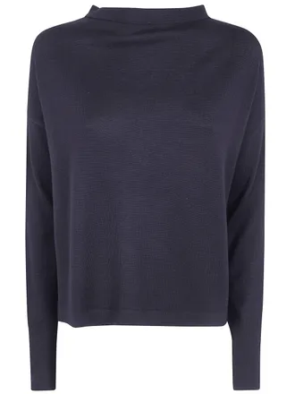 Maryya Sweater Boat Neck Tape Back Merino